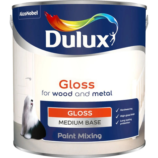 Dulux Colour Mixing Gloss Base 2.5L Medium | FiveLitre — bulk sizes, trade prices